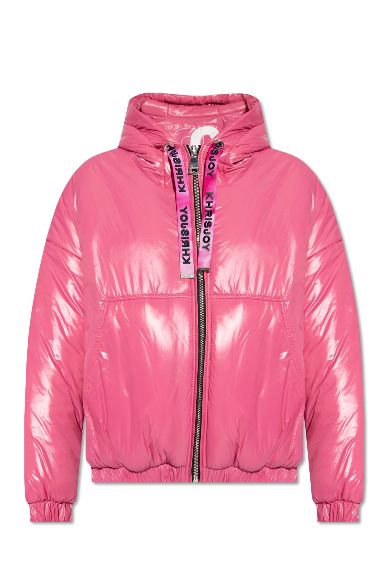 Shiny pink hot sale puffer jacket